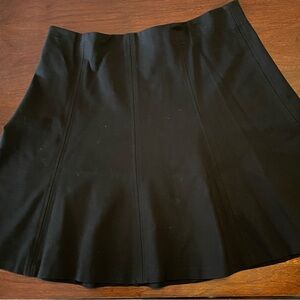 Ann Taylor Loft Black Swing Skirt size Large